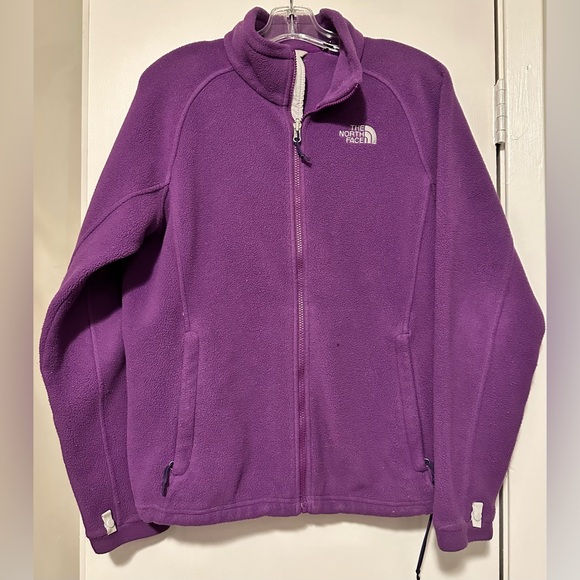 The North Face Jackets & Blazers - North Face purple full zip fleece jacket size L